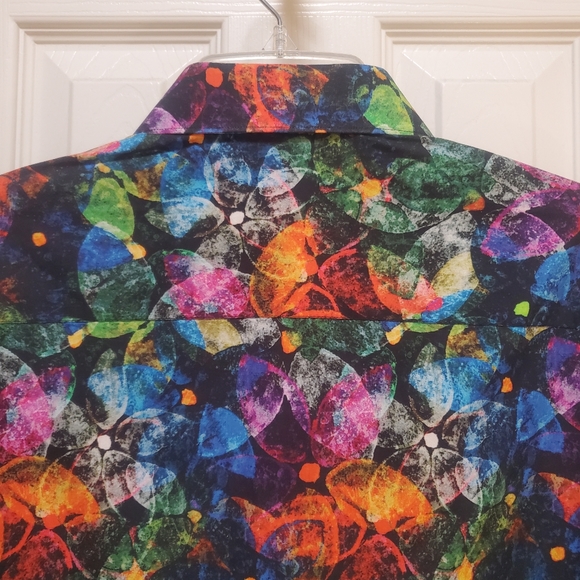 Jared Lang Multicolor Button Down Shirt Large - Picture 10 of 11
